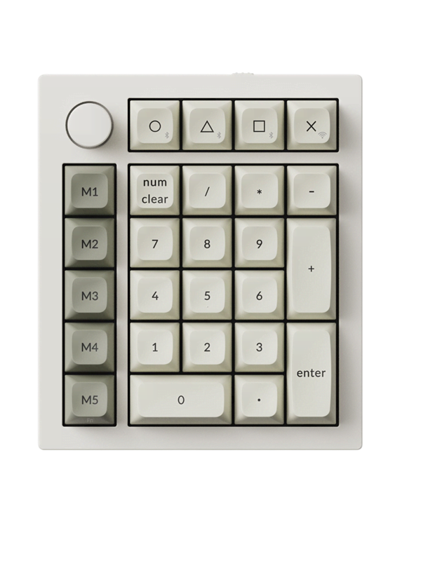 Keychron Q0 Max QMK Wireless - Numeroryhmän - Valkoinen