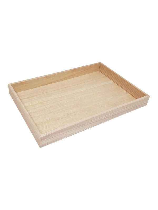 Playwood Small Paulownia Wood Tray - Assorted