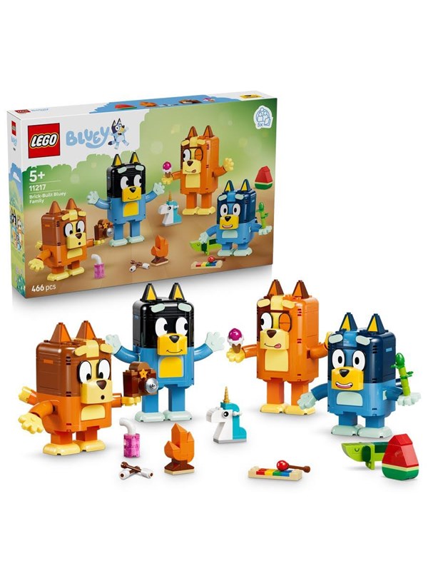 LEGO Bluey 11217 Palikoista rakennettava Tuurin perhe