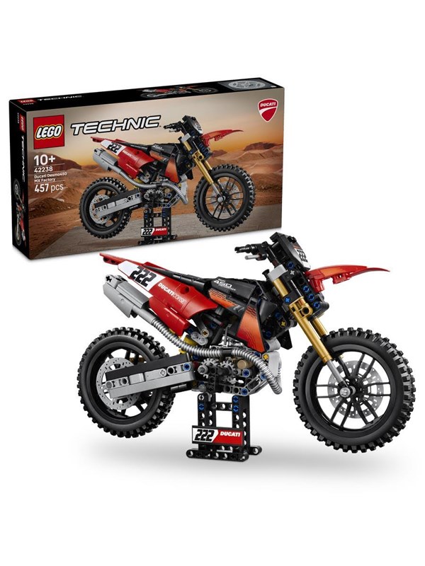 LEGO Technic 42238 Ducati Desmo450 MX Factory ‑moottoripyörä