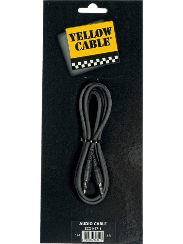 Yellow Cable K17-1 - 3,5mm. TRS Mini-Jack -kaapeli 1m.