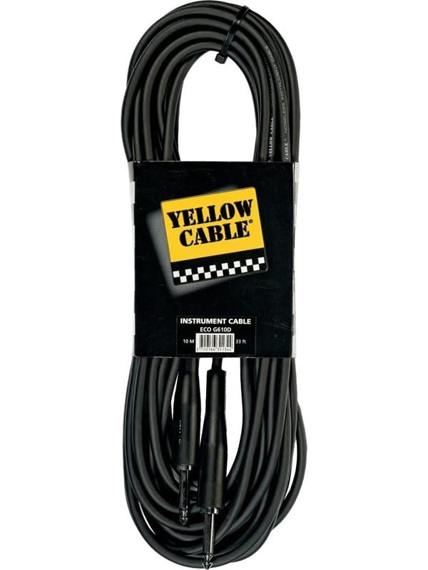 Yellow Cable G610D - 1/4" valettu Jack/Jack-kaapeli 10 metriä