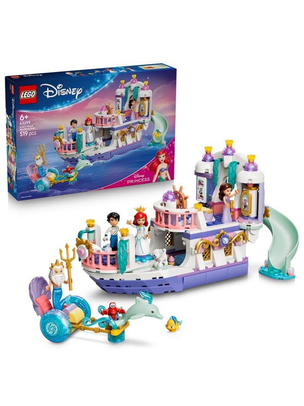 LEGO Disney 43299 Arielin kuninkaallinen häävene