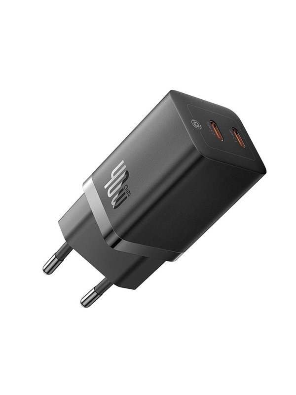 Baseus GaN5 Pro 40W 2xUSB-C Wall Charger - Black