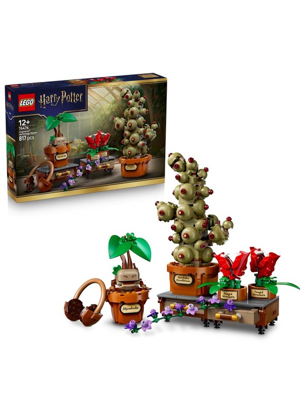LEGO Harry Potter 76474 Tylypahkan yrttitiedon oppitunnin kasvit