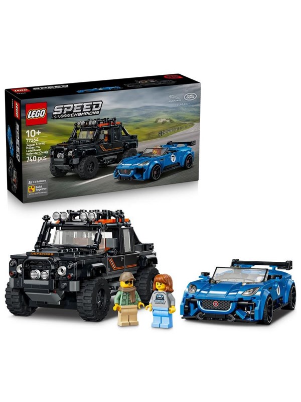 LEGO Speed Champions 77264 Jaguar Project 7 ja Land Rover Defender