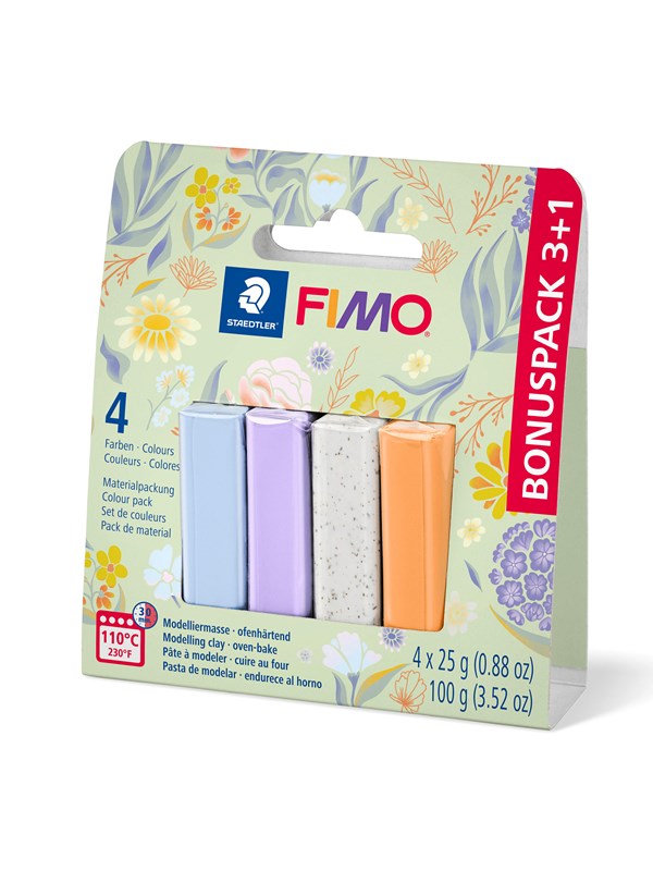 Fimo FIMO soft 3+1 uunissa kovetettava muovailumassasetti