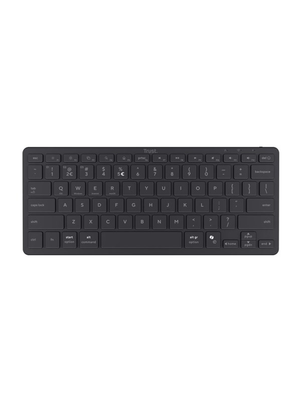 Trust NADO II MULTIDEVICE BT KEYBOARD ND - Näppäimistö - Pohjoismainen - Musta