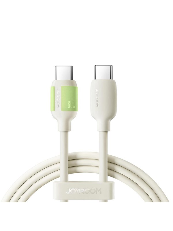 Joyroom S-A53 60W USB-C Cable - USB-C with fluorescent tip 1.2 m - beige