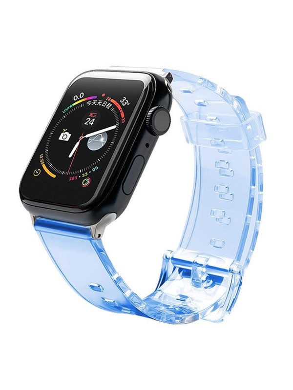 Hurtel Strap Light Replacement Band Strap for Watch 6 / 5 / 4 / 3 / 2 / SE (40mm / 38mm) Blue