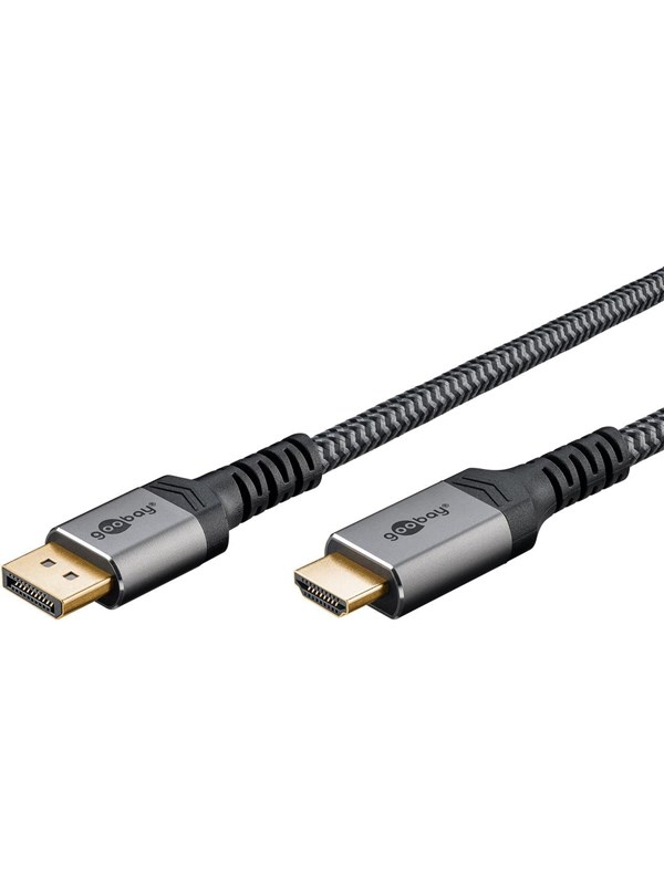 Pro Diplayport- HDMI 2.0/2.1 - 2m - Grey