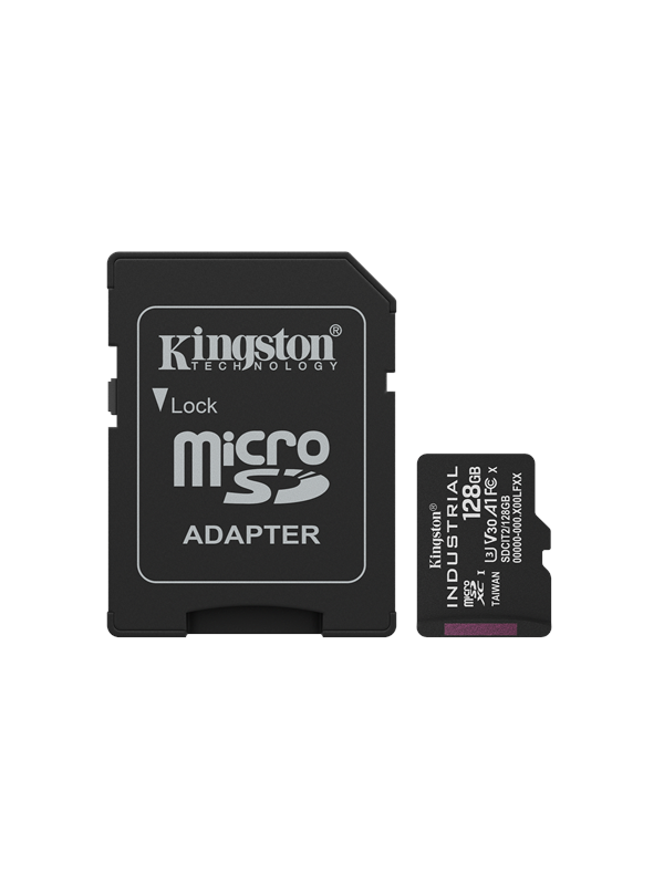 Kingston Industrial microSD/SD - 100MB/s - 128GB