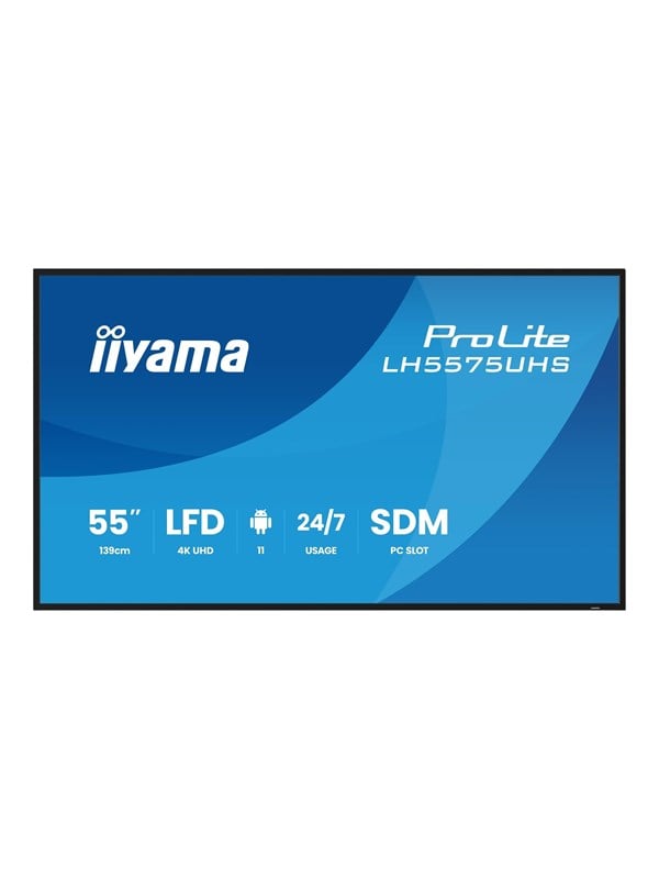 iiyama ProLite LH5575UHS-B2AG 55" Class (54.6" viewable) LED-backlit LCD display - 4K - for digital signage