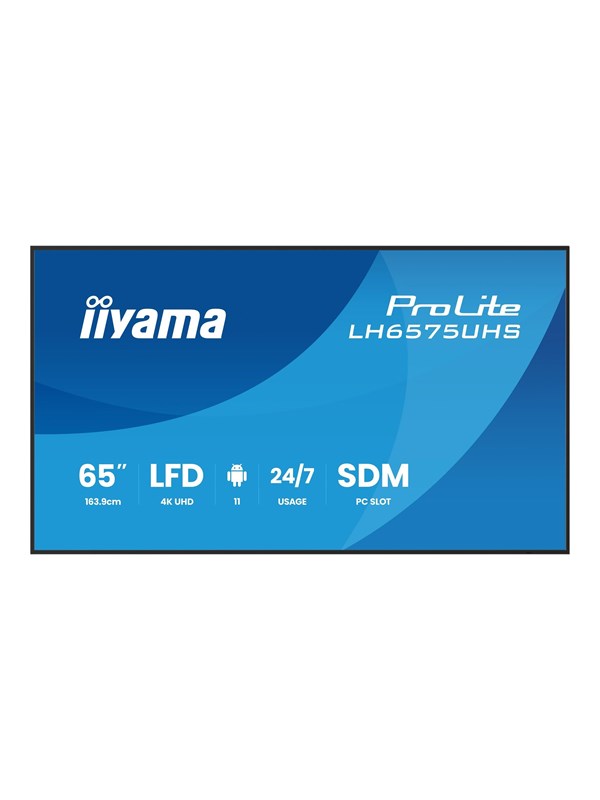 iiyama ProLite LH6575UHS-B2AG 65" Class (64.5" viewable) LED-backlit LCD display - 4K - for digital signage