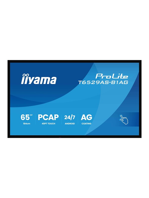 iiyama ProLite T6529AS-B1AG 65"" Class (64.5"" viewable) LED-backlit LCD display - 4K - for digital signage