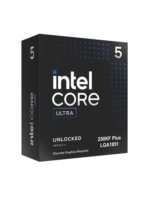Intel Core Ultra 5 250KF Plus Arrow Lake-S Refresh CPU - 18 ydintä - 3.5 GHz - Intel LGA1851 - Intel Boxed (ilman jäähdytintä)