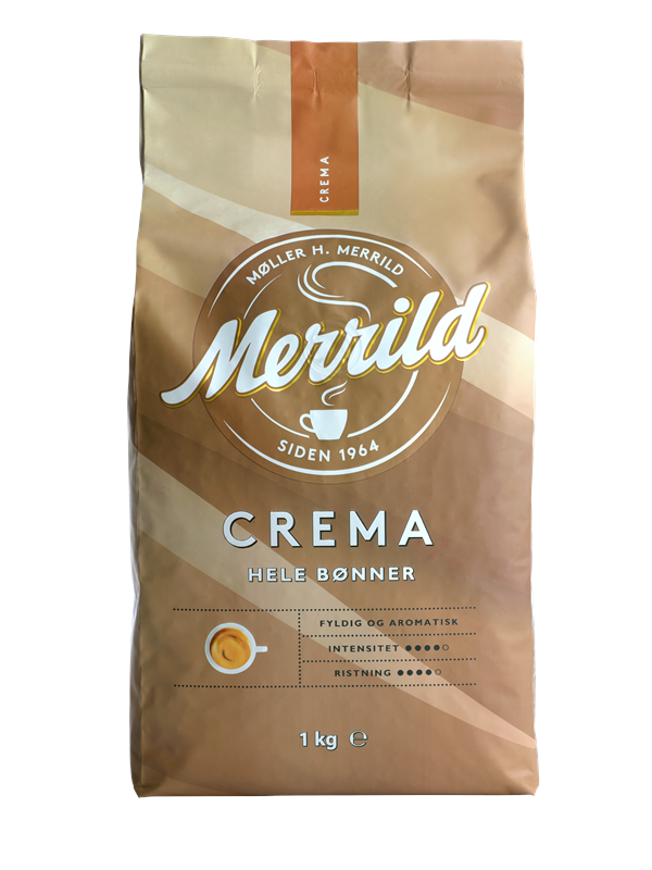 MERRILD Crema Hele bønner - 1 kg