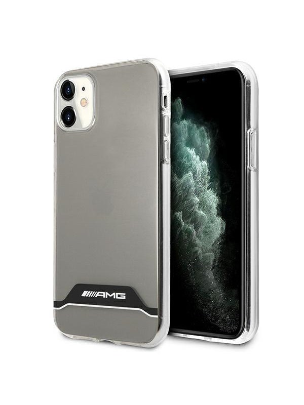 Mercedes AMG Electroplate Black&White Case for iPhone 11 / XR 6.1"" - Transparent