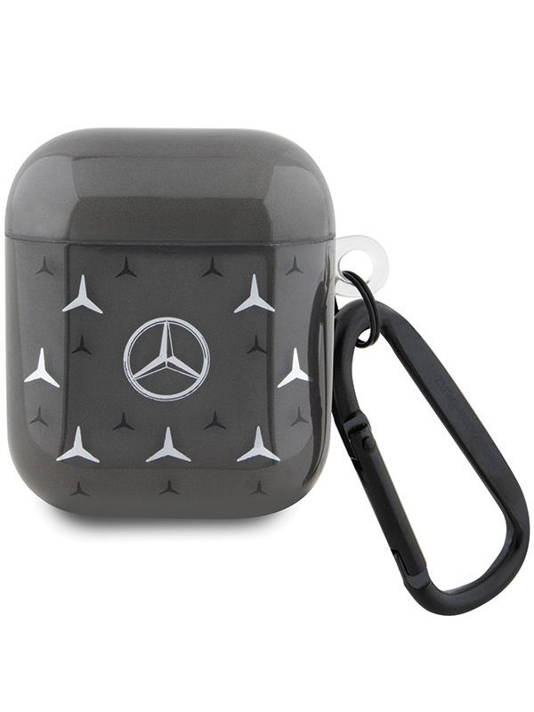 Mercedes Large Star Pattern Case for AirPods 1 / 2 - Black