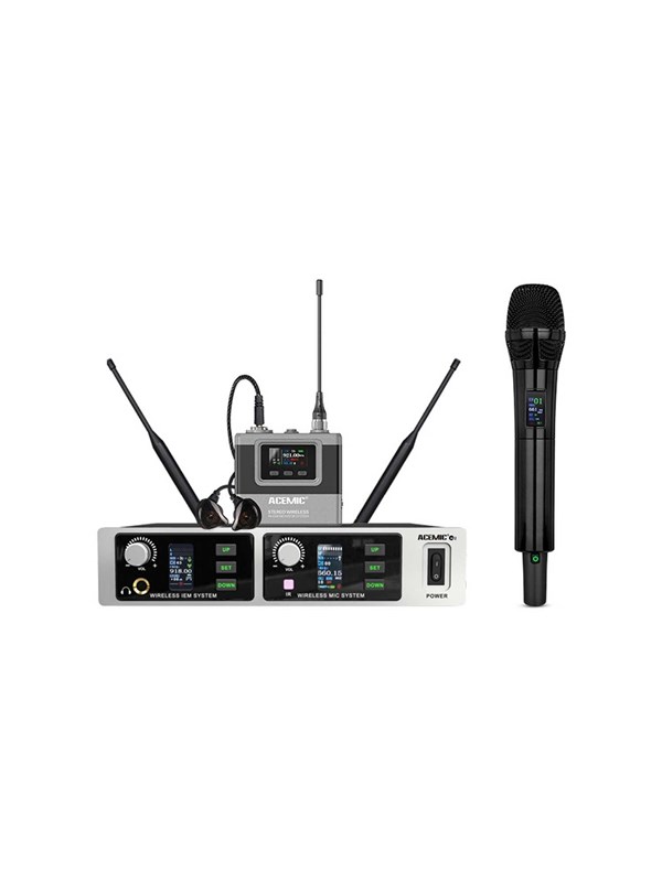 Acemic M2 - All-in-One langaton mikrofoni- ja In-Ear Monitor System