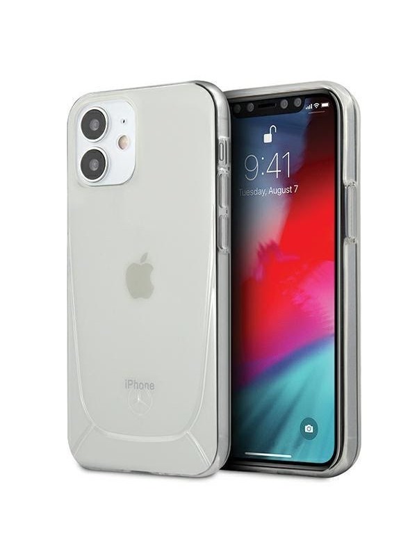 Mercedes Transparent Line Case for iPhone 12 mini - Transparent
