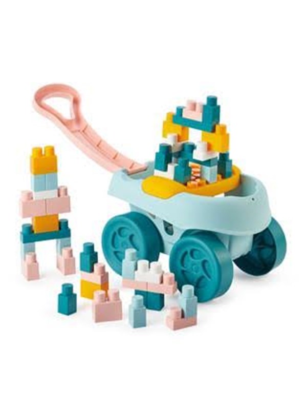 Ecoiffier Trolley with 40 building Maxi bricks
