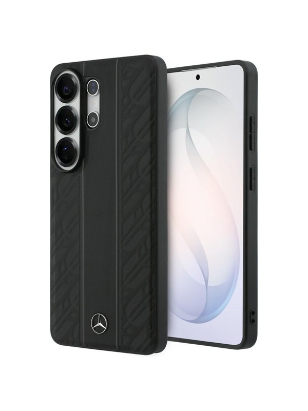 Mercedes Laurel Leaves Vertical Stripes MagSafe Case for Samsung Galaxy S26 Ultra - Black