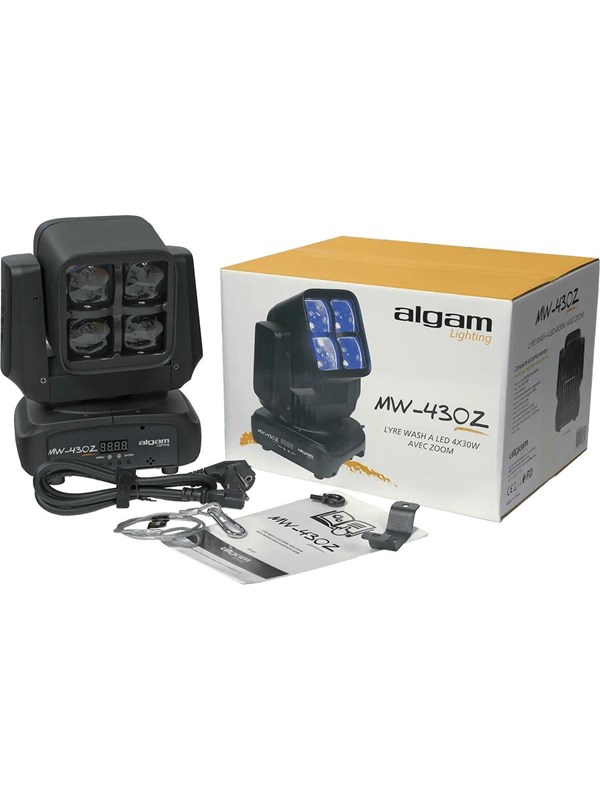 Algam Lighting 4 x Osram 30W RGBW LED + zoom