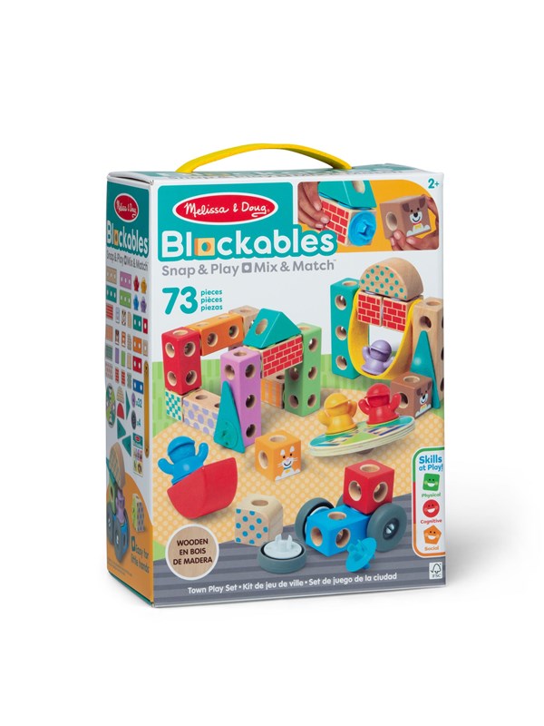 Melissa & Doug Blockables Building Set Town