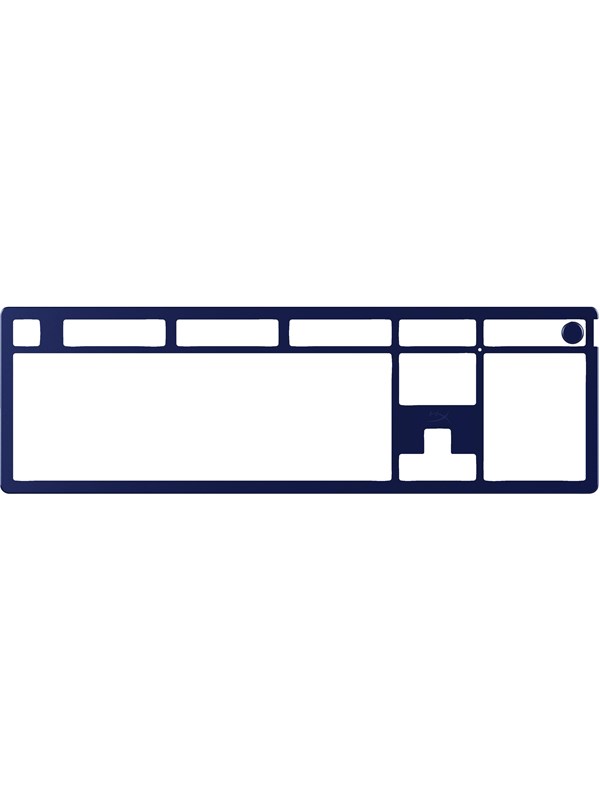 HyperX Alloy Rise (100%) - Top Plate - Navy Blue - Pelinäppäimistö - Sininen
