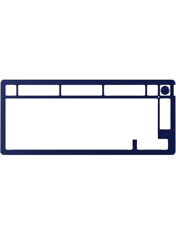 HyperX Alloy Rise 75 (75%) - Top Plate - Navy Blue - Pelinäppäimistö - ilman numpadia - Sininen