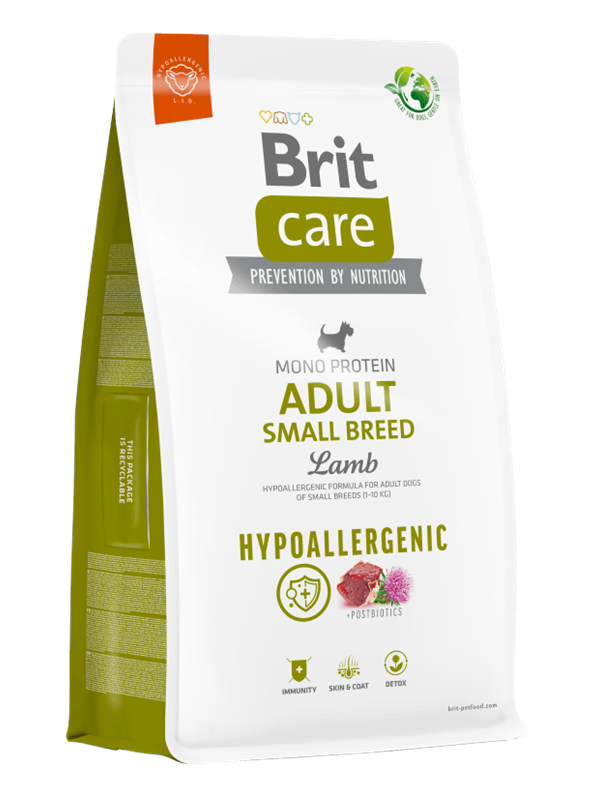 Brit Care Dog Hypoallergenic Adult Small Breed Lamb 7kg