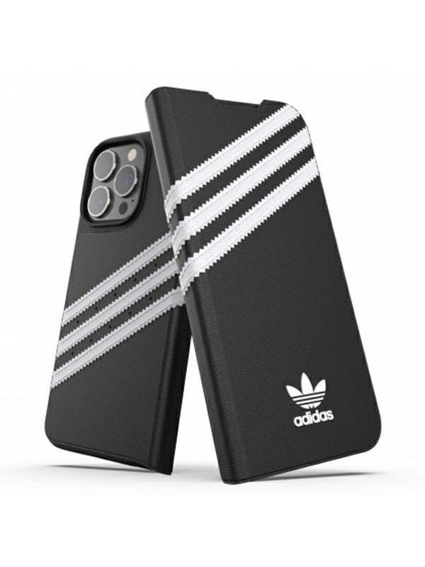 Adidas OR Booklet Case PU for iPhone 13 Pro / iPhone 13 - Black & White