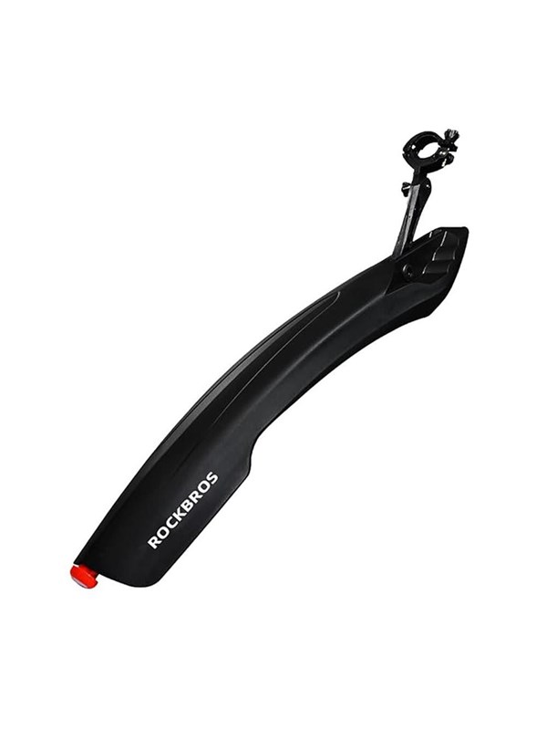 Rockbros DNB8001 mudguard with red LED light - black