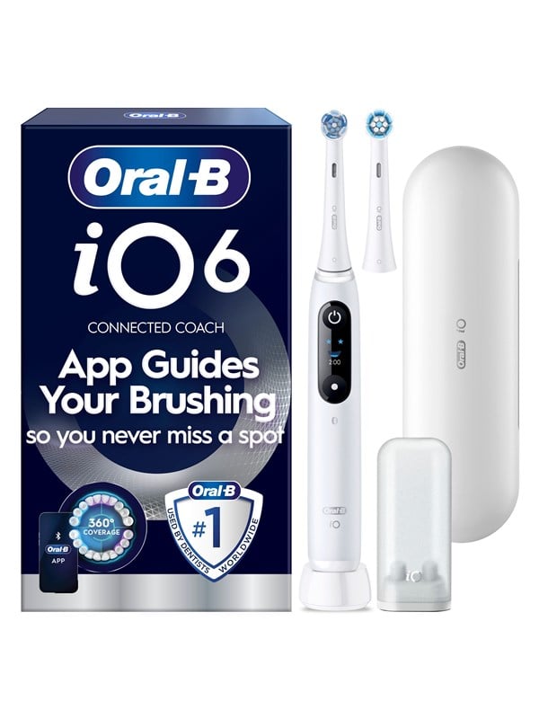 Oral-B Sähköhammasharja iO6 White + 1 Extra Refill