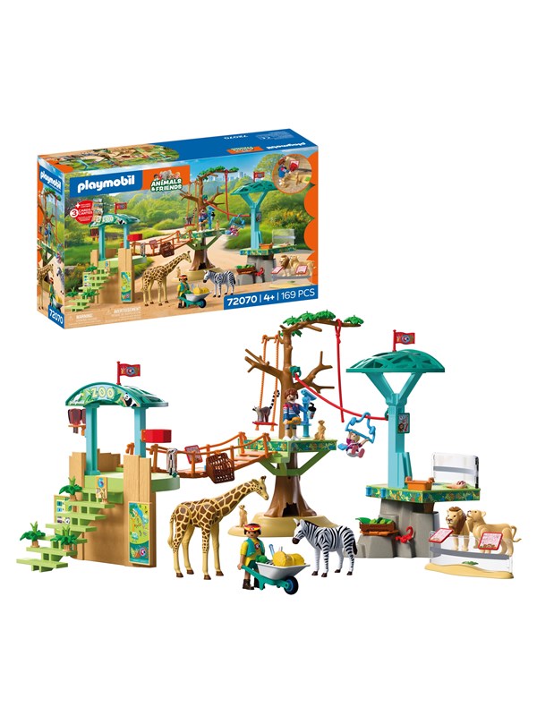 Playmobil Zoo - Eläintarha: Erämaan kiipeilypuisto