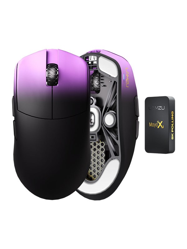 Lamzu Maya X - Pelihiiri - Optinen - 6 painiketta - Violetti