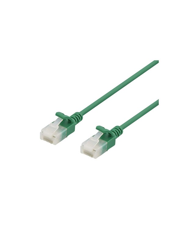 Deltaco patch cable - 1 m - green - Vihreä - 1meter