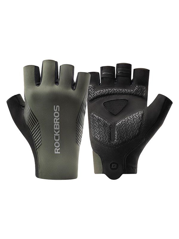 Rockbros cycling gloves spring/summer/autumn short fingers size: L - green