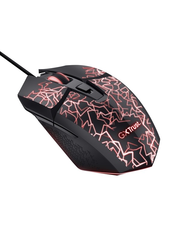 Trust Gaming GXT113 FELOX LED Gaming mouse - Pelihiiri - Optinen - Musta RGB-valolla