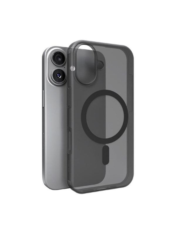Puro Daylight Magsafe Compatible Silicone Case for iPhone 17 - Translucent Black