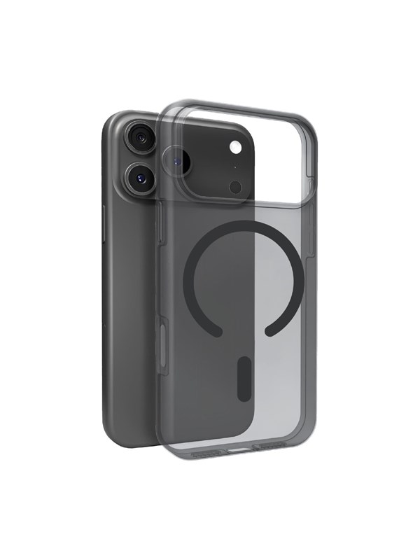 Puro Daylight Magsafe Compatible Silicone Case for iPhone 17 Pro Max - Translucent Black