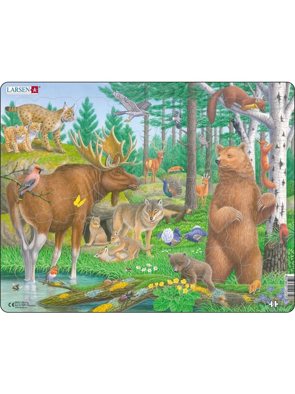 Larsen Puzzles Puzzle Forest Animals - 29 pieces Maxi (36.5x28.5 cm) Lattia