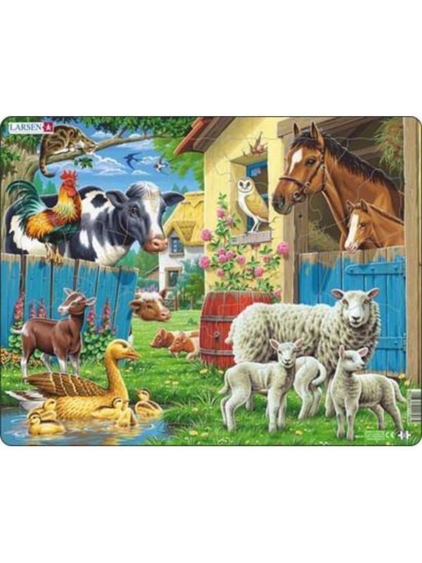 Larsen Puzzles Puzzle Farm animals - 23 pieces Maxi (36.5x28.5 cm) Lattia