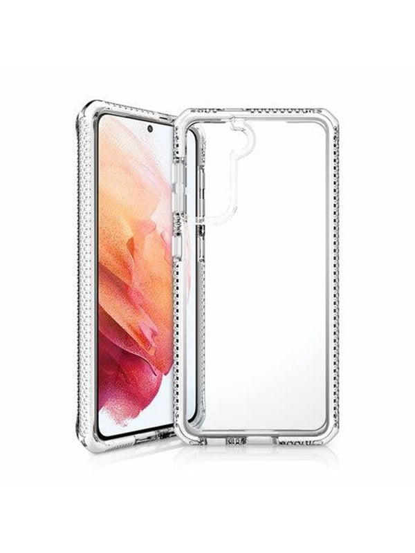ITSKINS SUPREME CLEAR cover for Samsung Galaxy S21 4G / 5G®. White and transparent