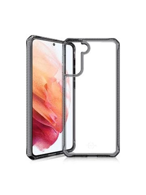 ITSKINS HYBRID CLEAR cover for Samsung Galaxy S21 4G / 5G®. Black and transparent