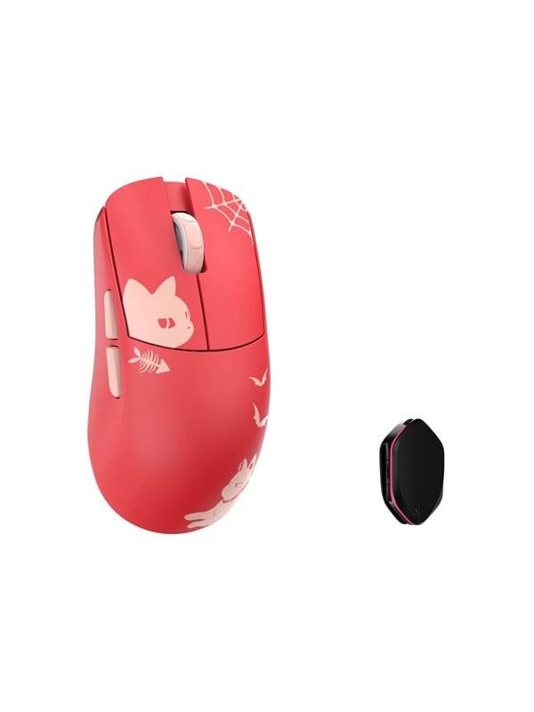 WLMouse Ying 影 Magnesium - Pelihiiri - Optinen - 5 painiketta - Punainen