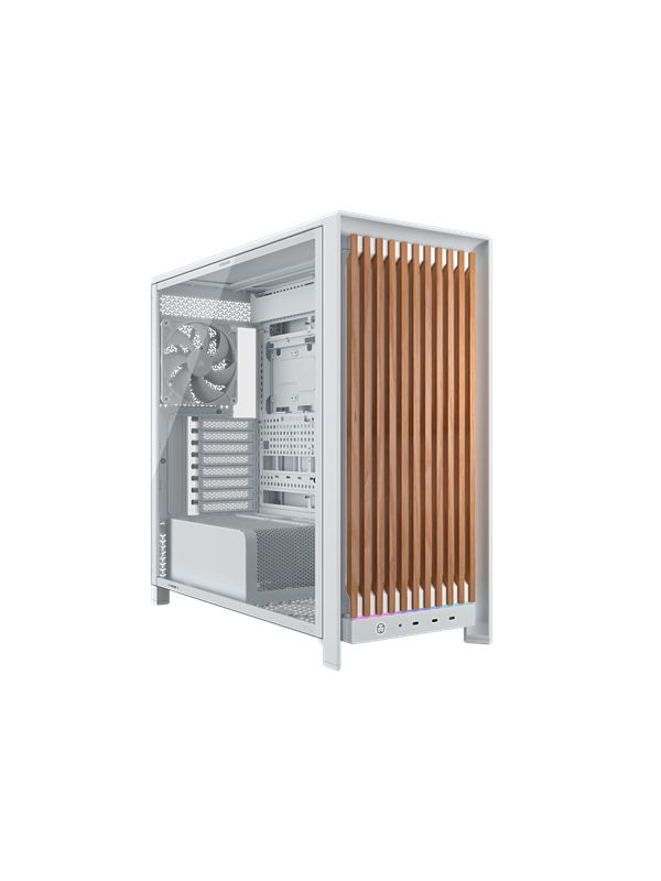 Corsair FRAME 5000D WOOD RS - Kotelot - Miditower - Valkoinen