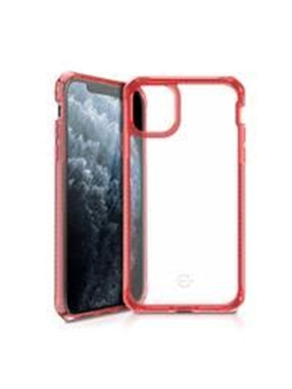 ITSKINS HYBRID CLEAR cover for iPhone 11 Pro / XS / X®. Red and transparent
