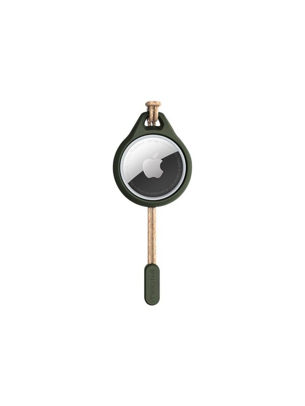 ITSKINS FERONIABIO cover for Apple AirTags®. Kaki green